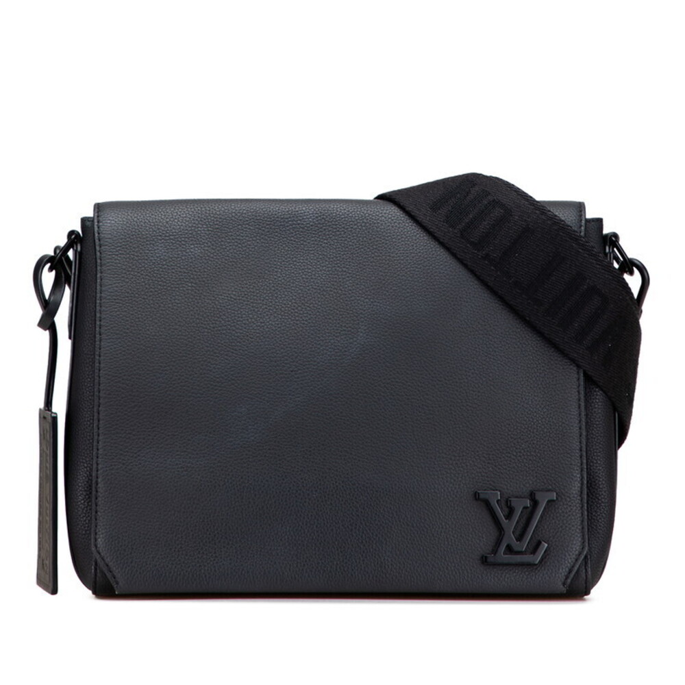 Louis Vuitton LV Aerogramme Take Off Messenger Shoulder Bag Noir Black